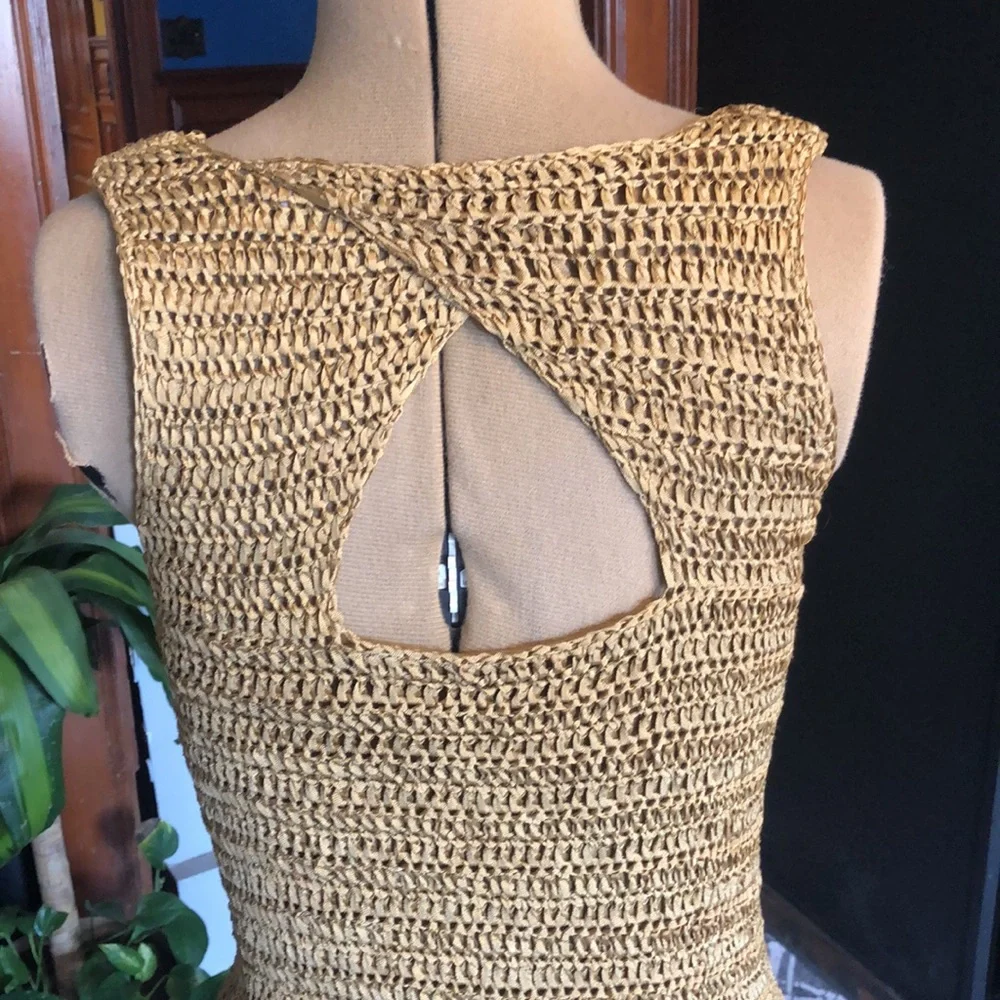Anthropologie Knitted Sunflower Dress by Knitted & Knotted Size S - Picture 3 of 7